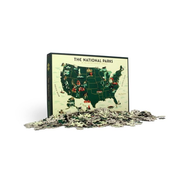 U.S. National Parks Map 1000 Pc Puzzle