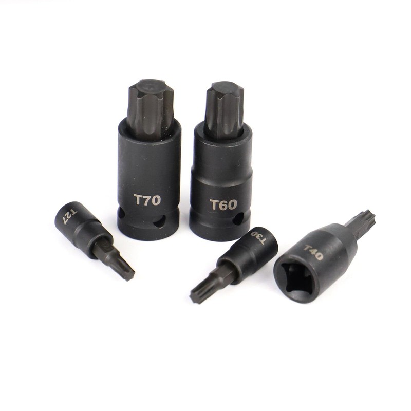 Goodyear 15pc Impact Torx Bit Socket Set 1/4 3/8 1/2