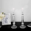 Crystal Candle Holders Set of 2-13" Extra Tall Candlestick Holders