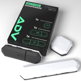 ADV Tennis Dampener with Custom Feel, Racket Shock Absorber to Reduce Vibration and Stay on The Racket, Engineered Poly-Silicone Tennis Racket Dampener, Marble, Variety 3-Pack…