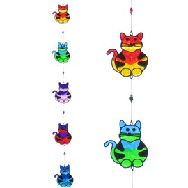 Purity Style String of 5 Cats Sun-catcher/Light-catcher