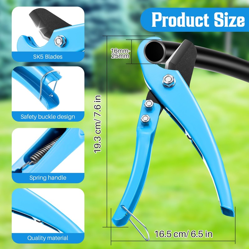 Feekoon Drip Irrigation Punch Hole Tubing Cutter Tools with Barbed