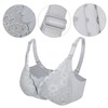 Women's Breastfeeding Bra Soft Lace Front Closure Thin Comfy Seamless