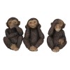Wise Monkeys See Hear Speak No Evil Ape Collectible Figurine