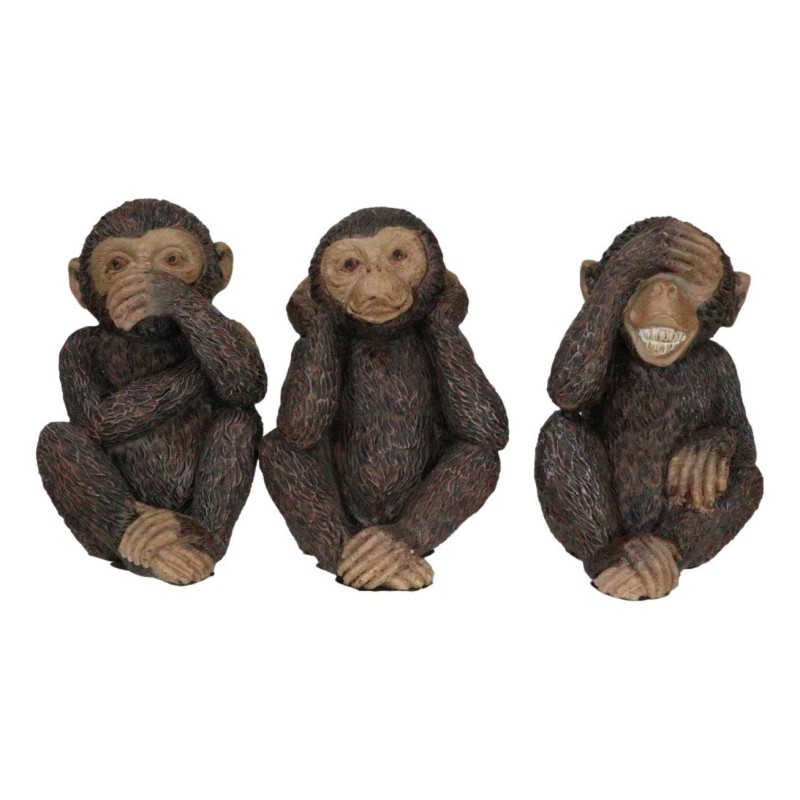 Wise Monkeys See Hear Speak No Evil Ape Collectible Figurine