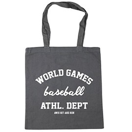 Hippowarehouse World Games Baseball Athl. Dept AW15 Hit and Run Tote Shopping Gym Beach Bag 42cm x38cm, 10 litres