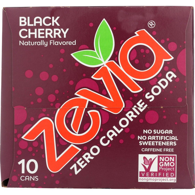 Zevia, Soda Black Cherry, 12 Fl Oz, 10 Pack