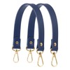 YELARXI Leather Purse Strap Replacement PU Short Bag Handles with