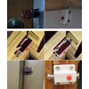 4 Piece Window Cabinet Button Spring Loaded Automatic Door Latch