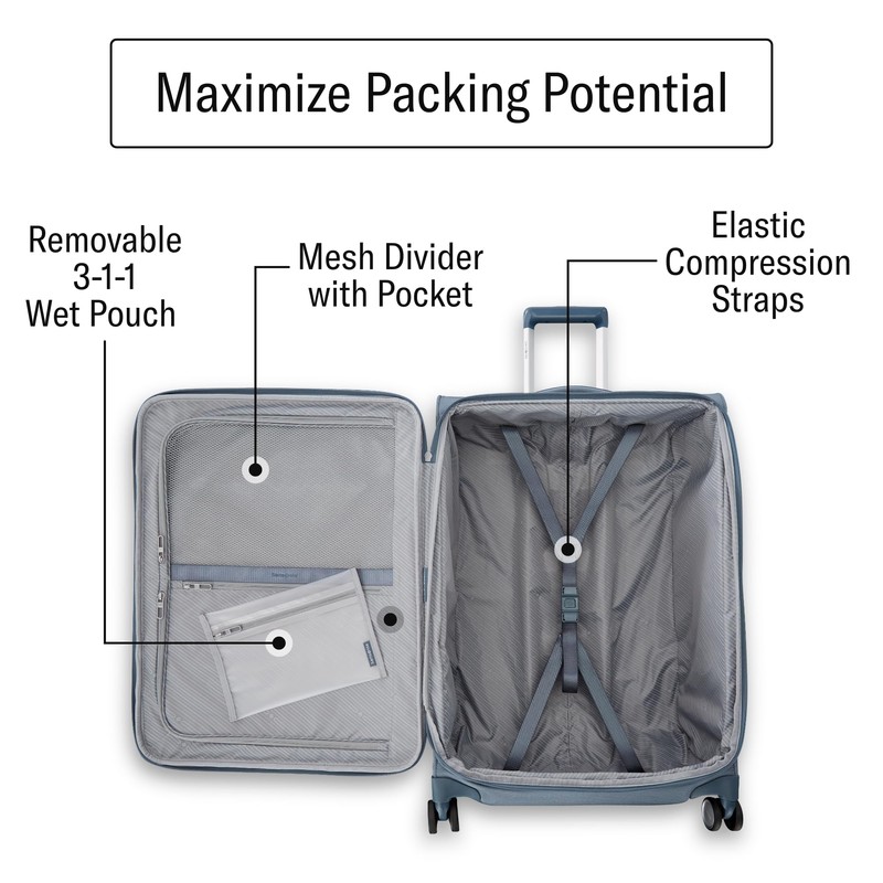 Samsonite UpLIFT Lightweight Softside Carry-On Luggage with Spinner Wheels -