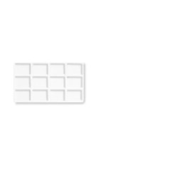 FindingKing 5 White 12 Compartment Display Tray Inserts