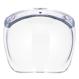 TT&CO. Shield Bubble Shield Clear Jet Helmet, Full Face, Vintage, Fits Most SG Helmets