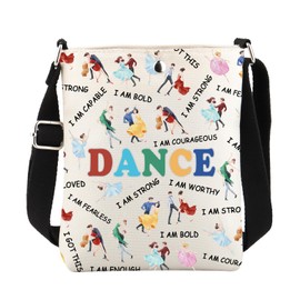 ENSIANTH Dance Gifts for Women Dance Crossbody Bag Dancer Bucket Bag Crossbody Dance Lover Gift Phone Purse with Adjustable Strap (Dance Crossbody)