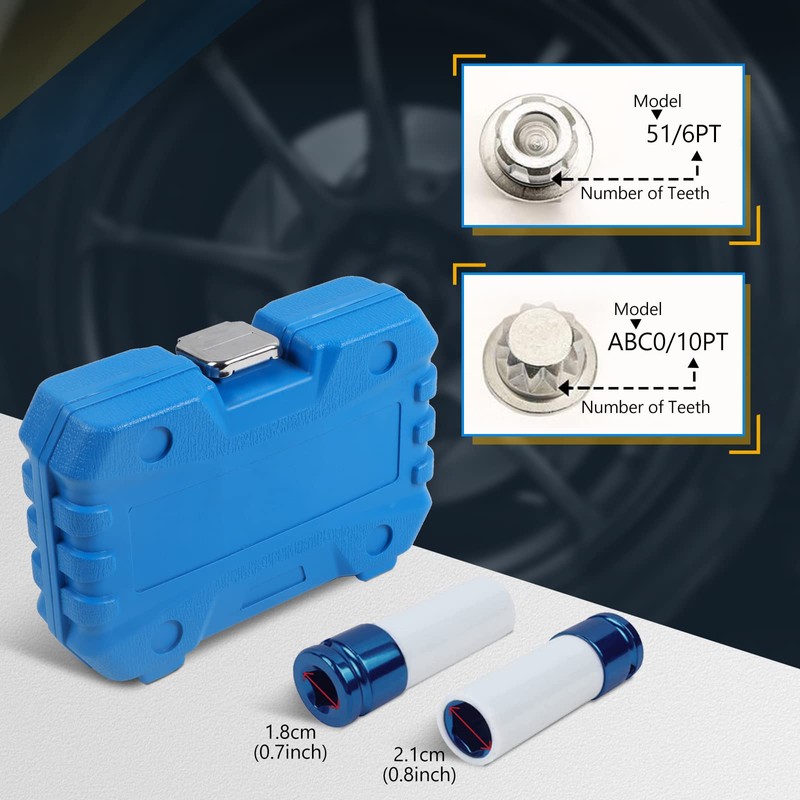 23pcs Wheel Lock Nuts Removal Kit Compatible with VW Volkswagen,