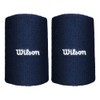 Wilson U Wide Terry Wristbands Classic Navy Unisex Sweatband Dark