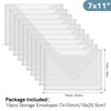 Briartw 10 Pack Storage Bag,Resealable Plastic Envelopes Pockets for Cutting