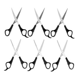 6pcs Hairdressing Scissors Set Professional Barber Shears Straight and Thinning Scissors for Home Salon Use Stainless Steel Hair Cutting Tools for Boys and Girls and Pets