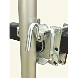 MaxxHaul 70148 10" Lift Swing Back Trailer Jack with Single Wheel - 1000 lbs. Capacity