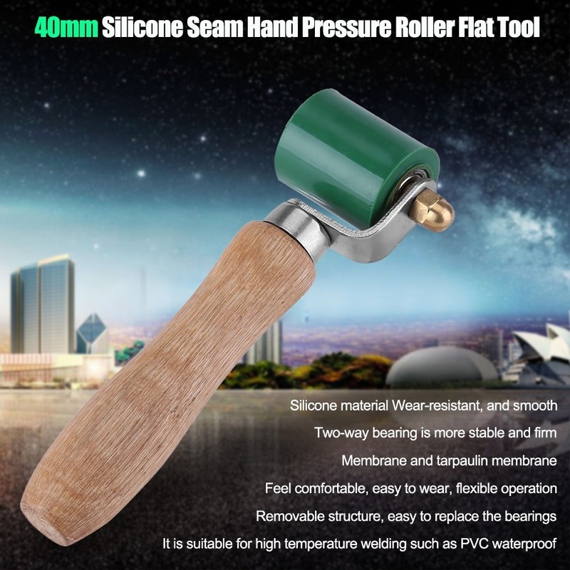 Fdit 40mm Silicone Hand Pressure Roller High Temperature Resistant Seam