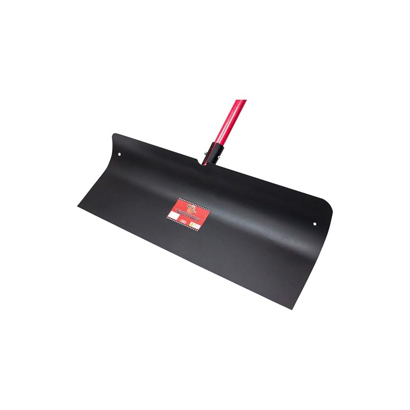 BULLY TOOLS Heavy Duty Steel Snow Pusher - Extra Long