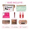 Kit De Maquillaje 2 Cosmetiquera Brochas Sombras Gloss Blush