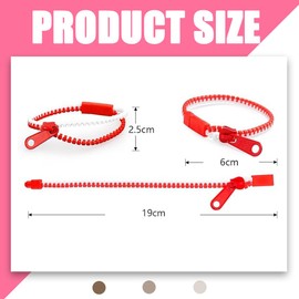LACHT 20 Zippers Bracelet Set Sensory Toys Stress Relief and Friendship Bracelets for Kids Fashion Jewellery and Perfect Birthday Party Gifts, Motivational Bracelets Children (Mixed Colour)