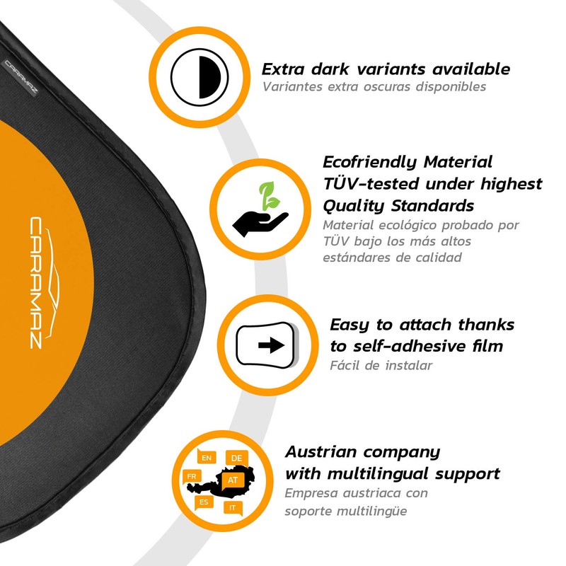 CARAMAZ Car Window Shade for Baby with Certified UV-Protection 2