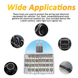 30PCS Micro 2 Blade Fuse ATR/APT Micro2 Fuse ATR/APT Blade Fuse Kit for Car Boat Truck SUV Automotive Replacement Fuses (10A) (7.5A)