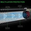 iPower 4 Inch 8FT Long Non-Insulated Flex Air Aluminum Ducting,