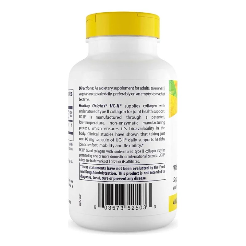 Colágeno UC-II Healthy Origins 40 mg 120 cápsulas