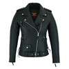 LuxHide Women Motorcycle Top-Grain Cow Hide Premium Thick Leather Jacket