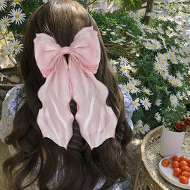 Hair Bow,Hair Bows for Women Hair Bows Princess Hair Barrette Clips Big Hair Bows Clips for Women Girls(pink)