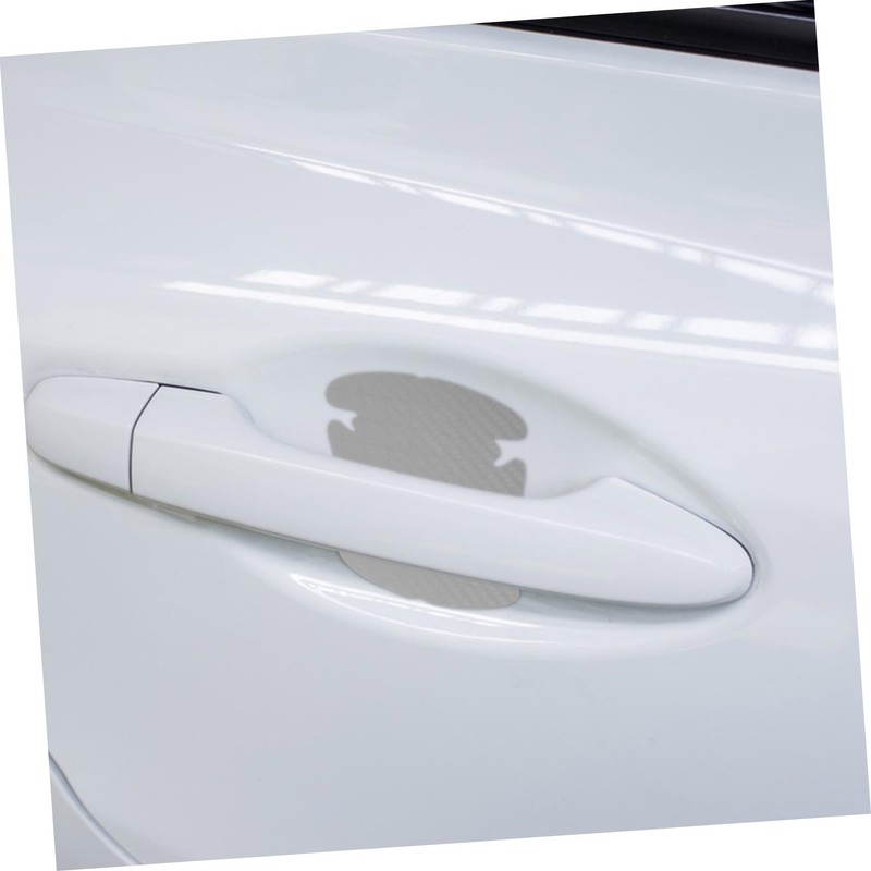 Alipis 3D Carbon Fiber Door Handle Stickers Scratch Car Cup