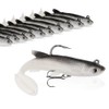 Soft Fishing Lures Pre-Rigged Soft Plastic Lures 10 Pack Jighead