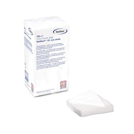 100 x MaiMed Non-Woven Dressing Dressings, Non-Sterile, 7.5 cm x 7.5 cm, 6-Ply