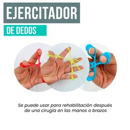 SEVEN MINE Ejercitador de Dedos Rehabilitación Mano [Set De 3 Pzs] | Fisioterapia Ejercicio