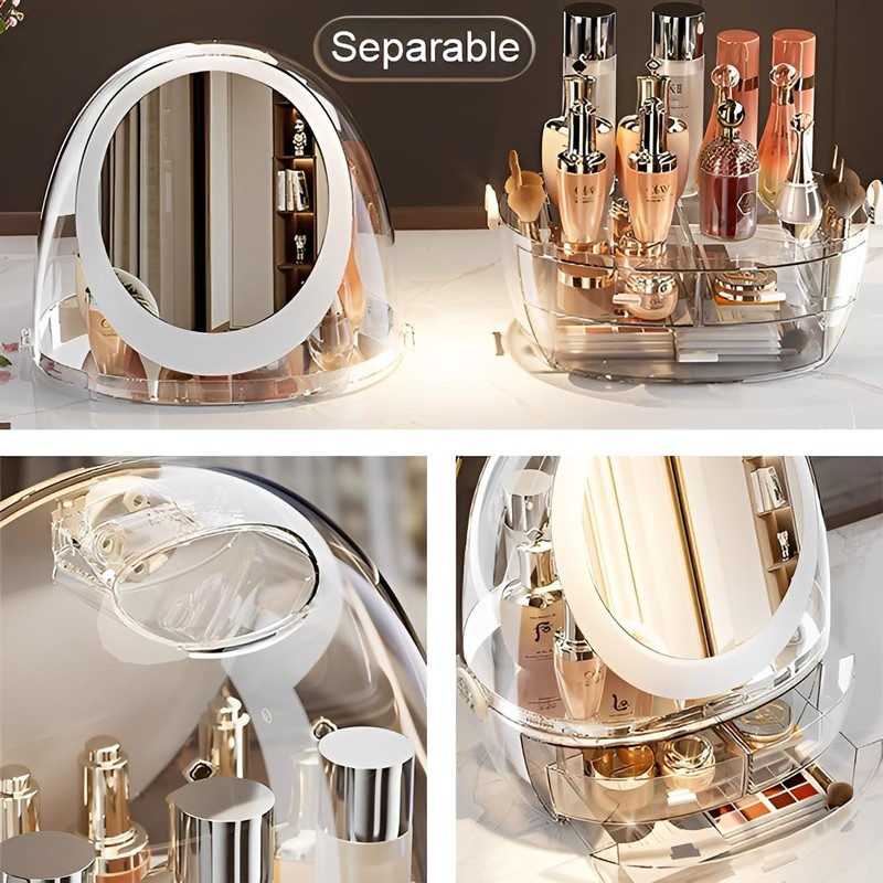 Sooyee Makeup Organizer,Make Up Organizer Stands,Acrylic Makeup Storage 10 Makeup