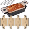NiHome 4-Pack Silicone Bread Loaf Pan Liners, Reusable and Nonstick