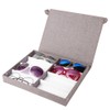 8 Slots Glasses Storage Sunglasses Display Jewelry Container Case Organizer