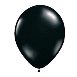 Folat 08178 Black Balloons 30 cm-10 Pieces
