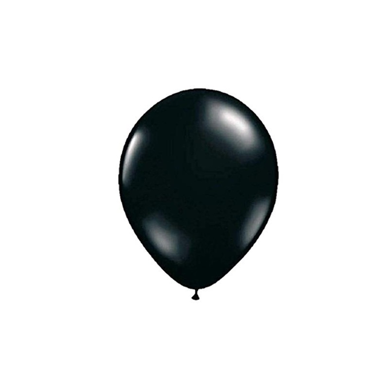 Folat 08178 Black Balloons 30 cm-10 Pieces