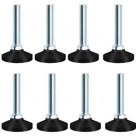 YKKJONLY 8 Pieces Adjustable Leveling Feet, Levellers for Furniture Feet, for Table Chair Wardrobe, Bed Hangers, Table