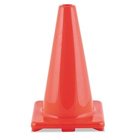 Champion Sports C18OR Hi-Visibility Vinyl Cones, 18-Inch Tall, Orange
