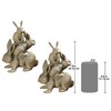 Design Toscano Bunched Bunnies Cast Iron Statue, Bronze