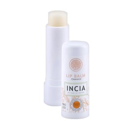 Incia Lip Balm Orange - Natural, Vegan, Intensive Care for Dry Lips, Organic Formula, Dermatologically Tested, Moisturising