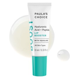 Paula's Choice BOOST Hyaluronic Acid + Peptide Lip Booster, Hydrating Treatment for Lip Volume, Loss of Firmness & Fine Lines, with Squalane, Fragrance-free, 0.33 Fluid Ounces