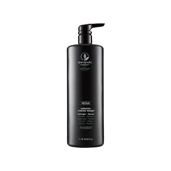 Awapuhi Wild Ginger by Paul Mitchell Keratin Cream Rinse, Detangles + Repairs, For Dry, Damaged + Color-Treated Hair, 33.8 fl. oz.