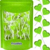 Fruidles Lollipops Mini Heart Shaped Flavored Delicious Lollipop, Individually Wrapped,