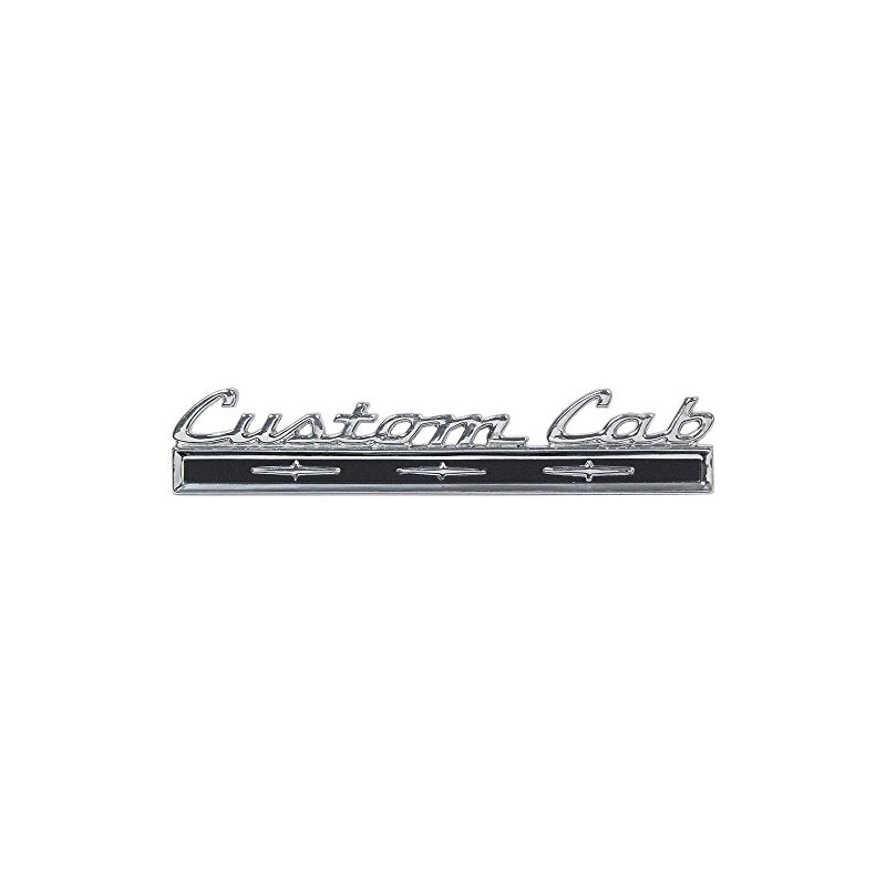 Auto Krafters Compatible/Replacement for Custom Cab Back Panel Nameplate Emblem