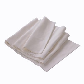 TinaKim Rib Knit Fabric for Collars, Cuffs Neckline Waistband Trim Material, Summer Thin T-Shirt Sewing (42 Milk White, 160x20cm)